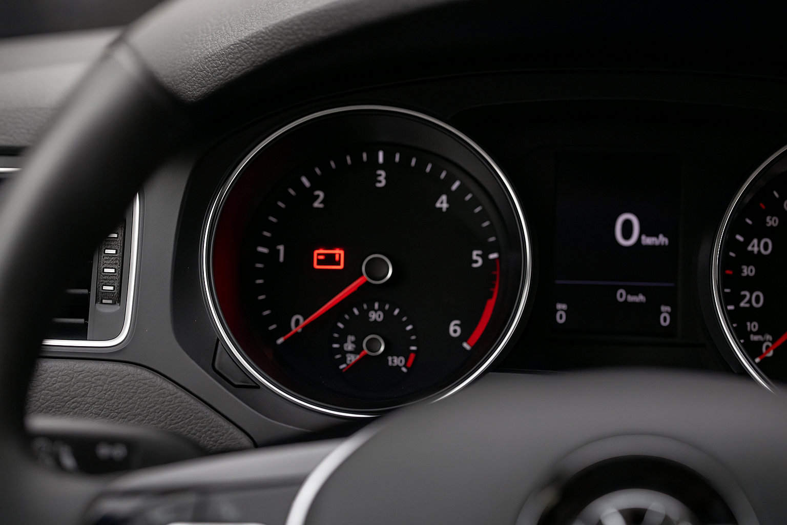 Почему загорается индикатор аккумуляторной батареи?