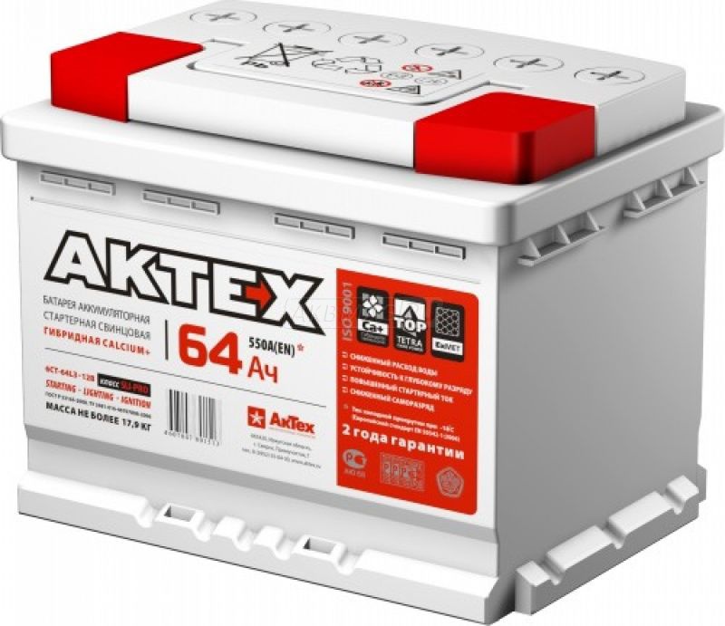 АKTEX 64 А/ч  п.п. АТ 64-3-L ток 570