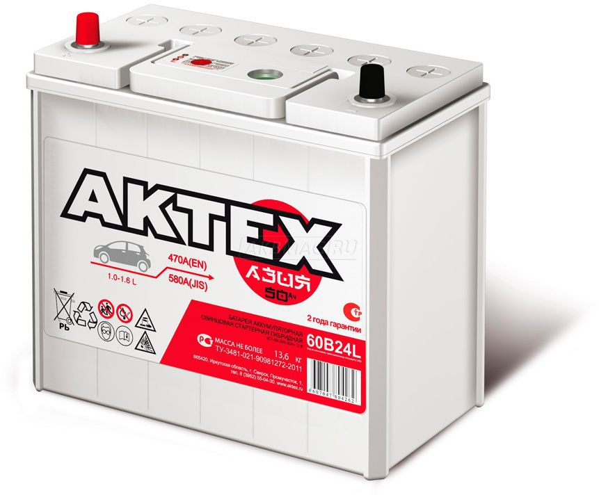 АKTEX Asia 50 А/ч  о.п. ток 470