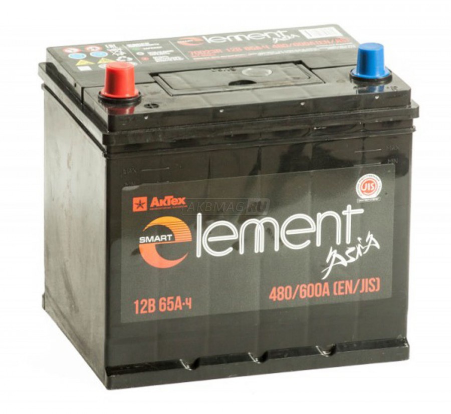 Smart ELEMENT Asia 6СТ - 65,0 L3 (70D23L)