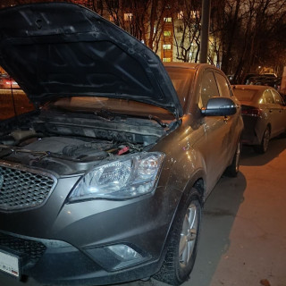 Замена аккумулятора на SsangYong Actyon II 2010 - 2013 2.0 (149 л.с.) Замена аккумулятора на SsangYong Actyon II 2010 - 2013 2.0 (149 л.с.)