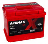 Аккумулятор AKBMAX ST 60L 60Ач 600А прям. пол. Аккумулятор AKBMAX ST 60L 60Ач 600А прям. пол.