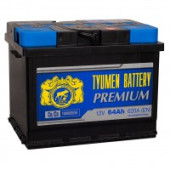 Аккумулятор Тюмень Premium 64R 64Ач 620А обр. пол. Аккумулятор Тюмень Premium 64R 64Ач 620А обр. пол.