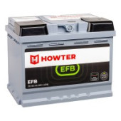 Аккумулятор HOWTER EFB 60R 60Ач 560А обр. пол. Аккумулятор HOWTER EFB 60R 60Ач 560А обр. пол.